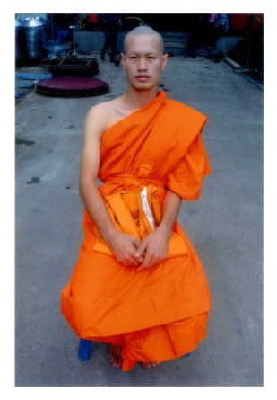 Pairoj as a monk in Thailand (Courtesy of Pairoj Pichetmetakul)